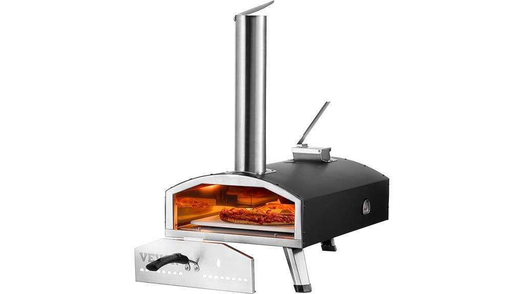 outdoor 12 inch wood fired pizza oven