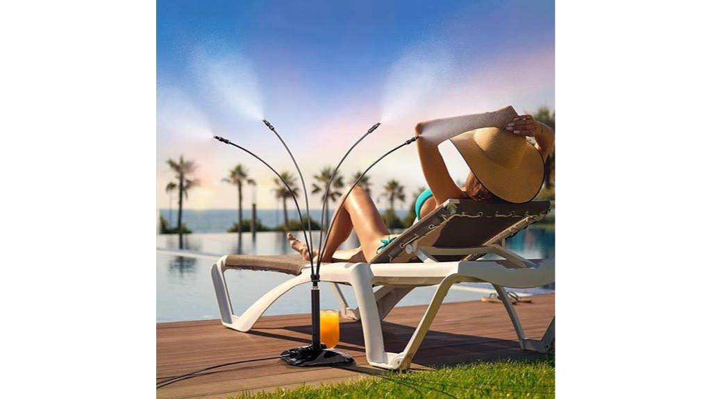 outdoor cooling fan stands