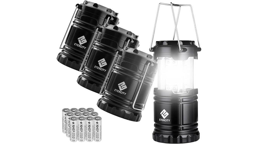 pack of four lanterns