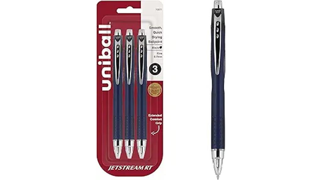 pack of three black pens