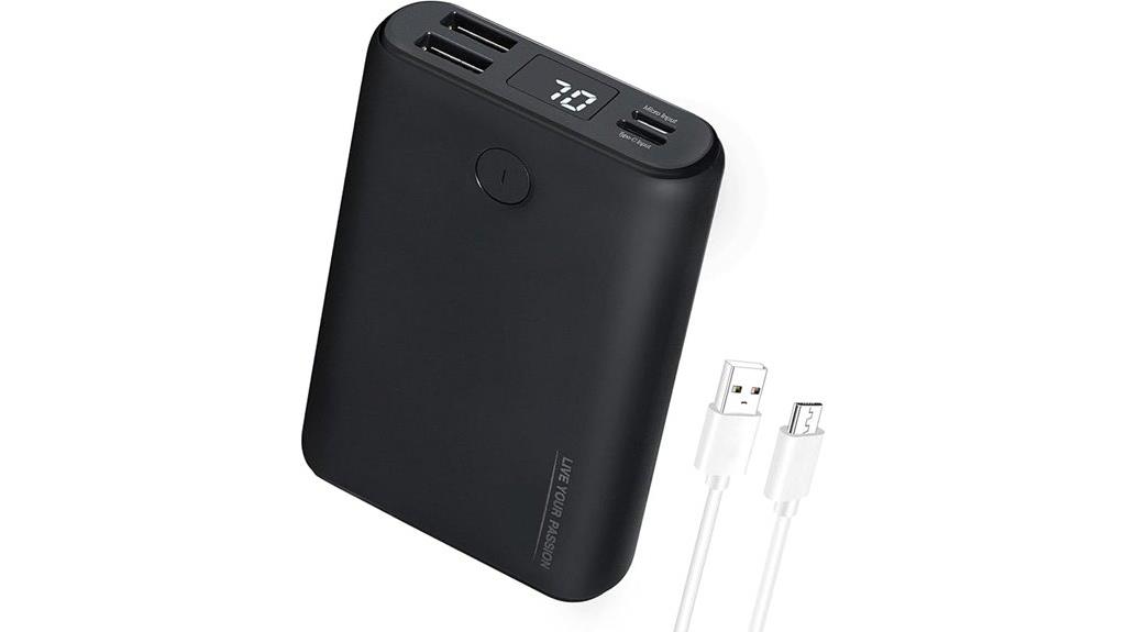portable 10000mah heated charger