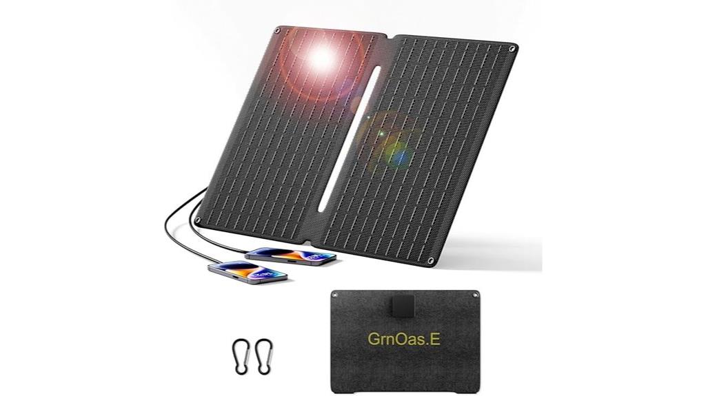 portable 20w solar charger
