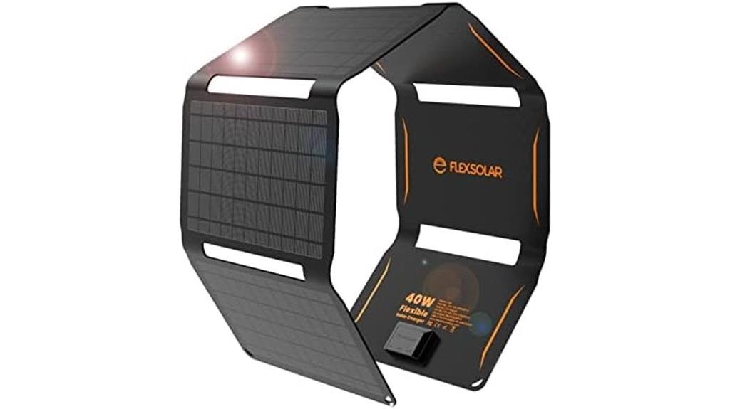 portable 40w foldable solar charger