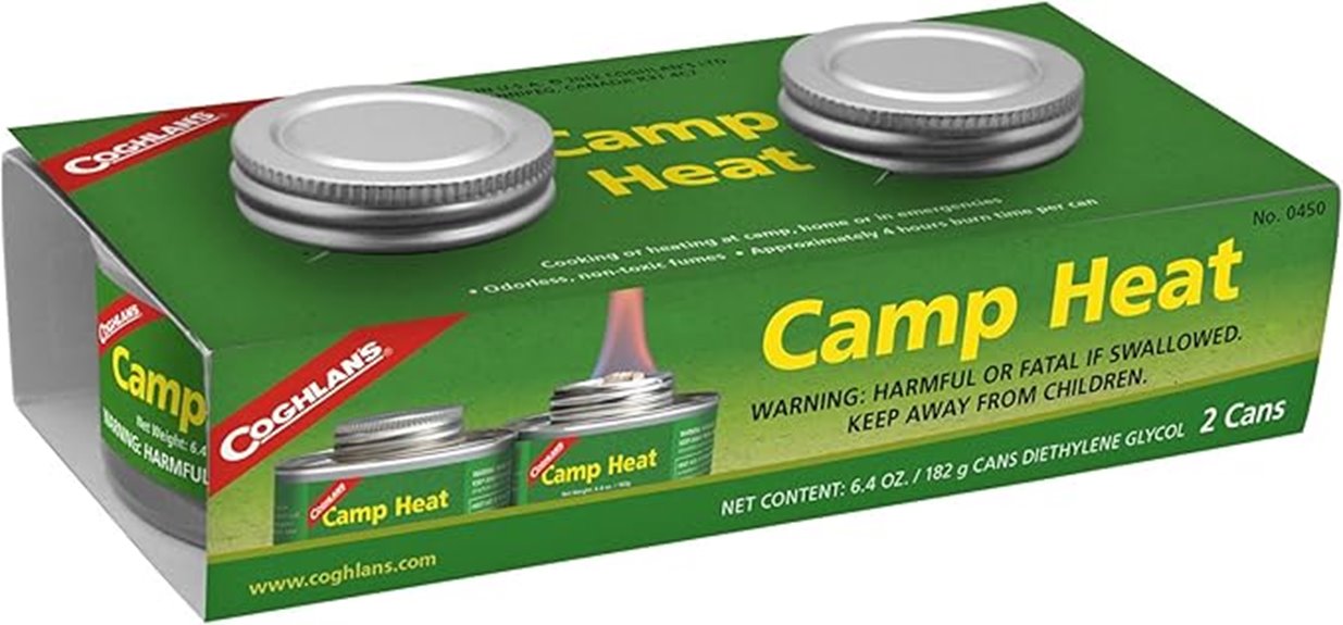 portable canned camp heater