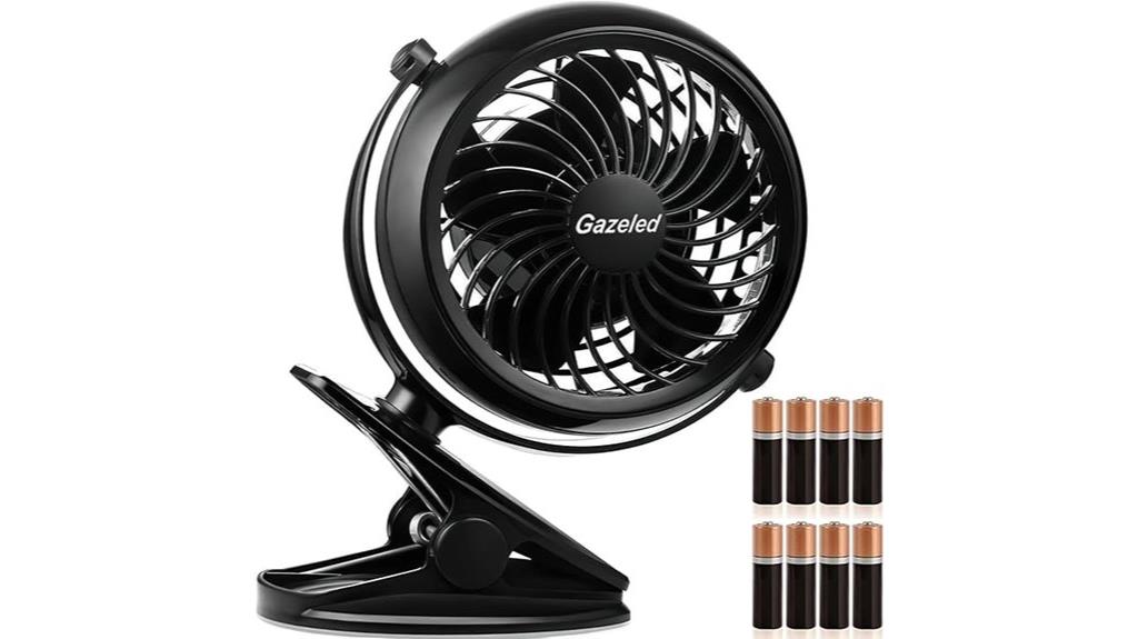 portable clip on personal fan