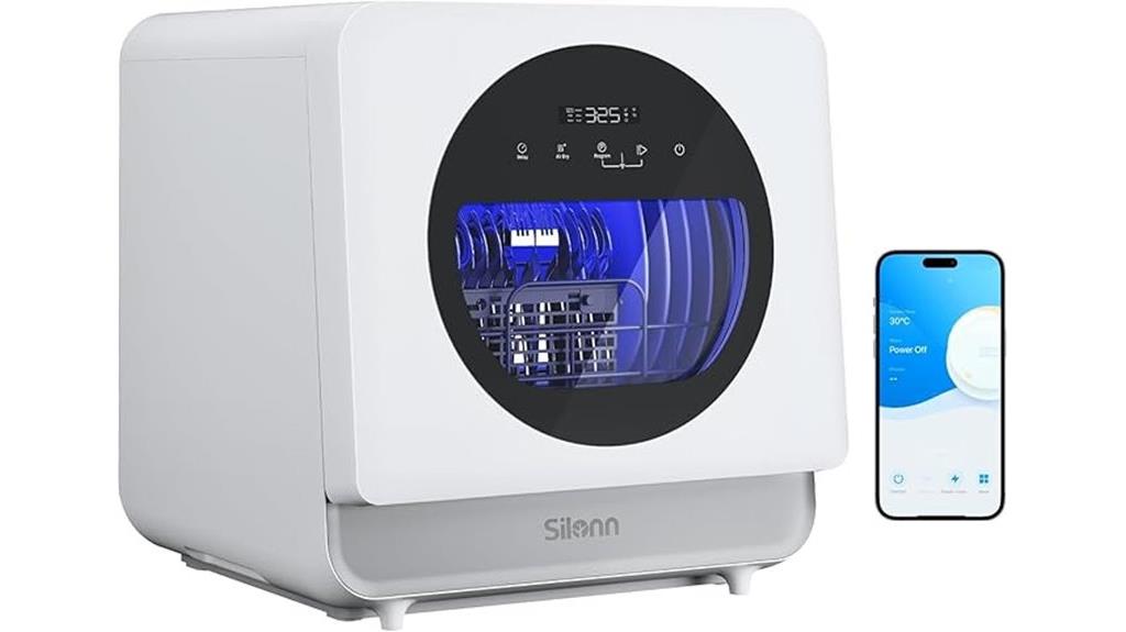 portable countertop dishwasher control