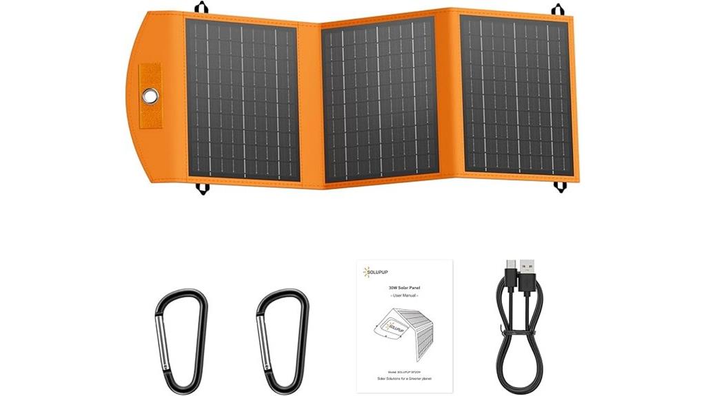 portable foldable solar charger