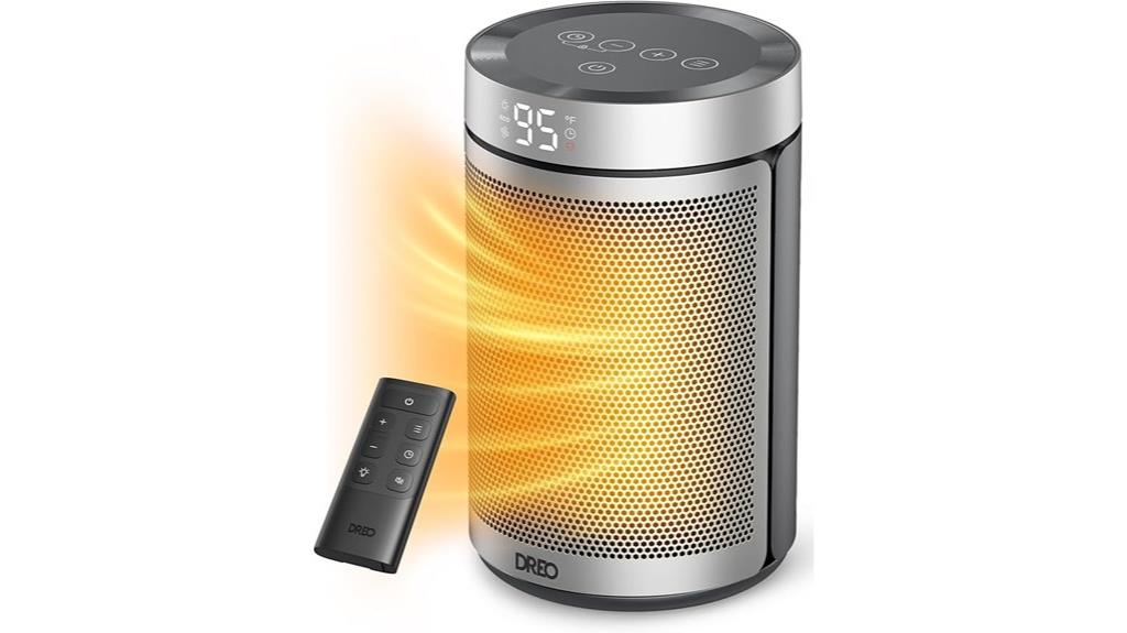 portable heater with remote