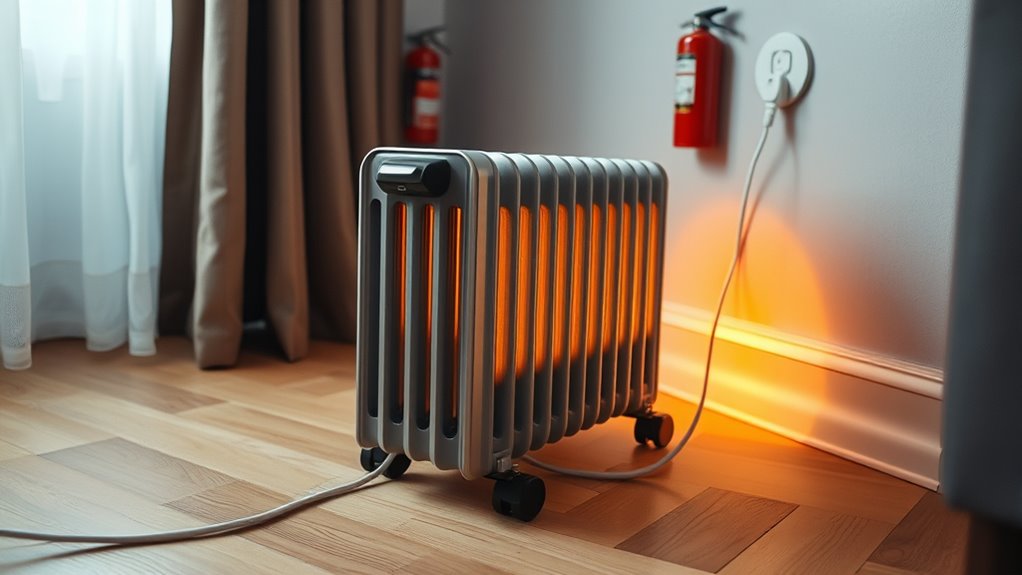portable oil radiator safety
