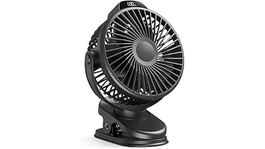 portable rechargeable desk fan