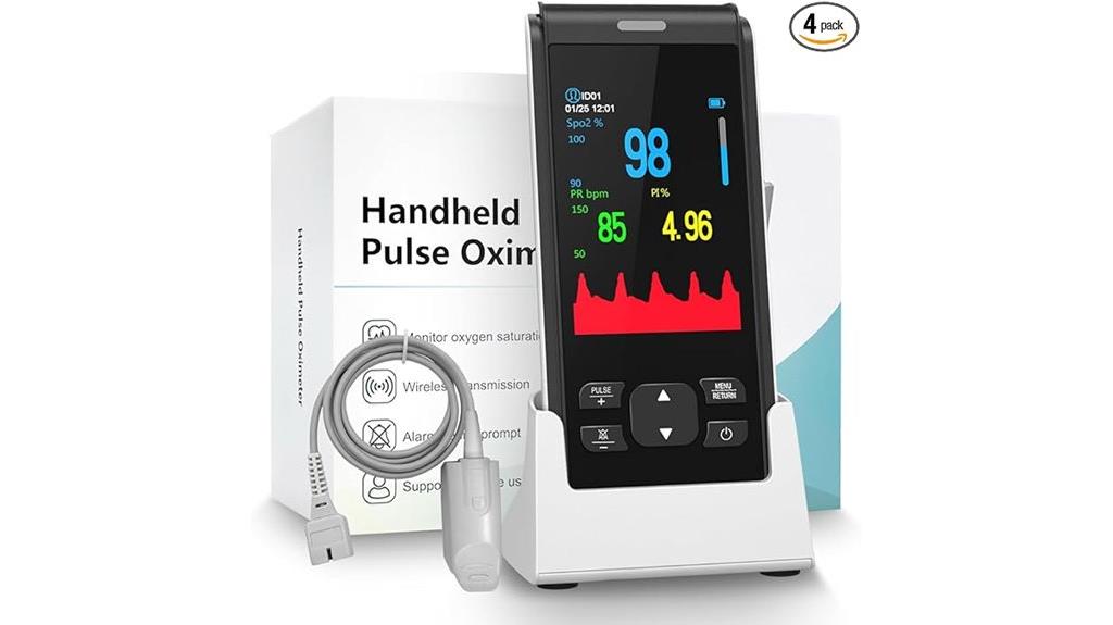 portable rechargeable oxygen monitor