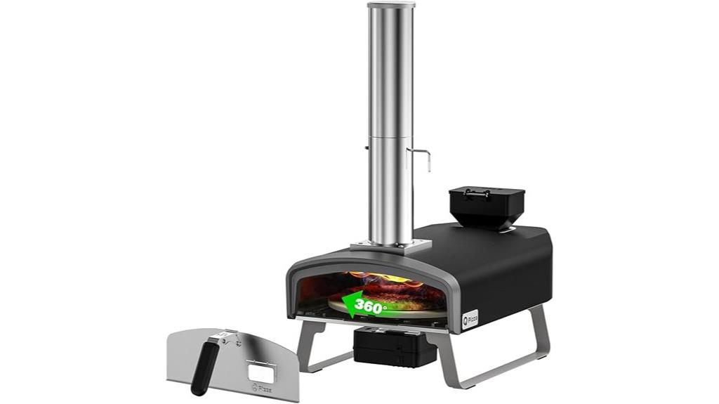 portable wood fired pizza oven