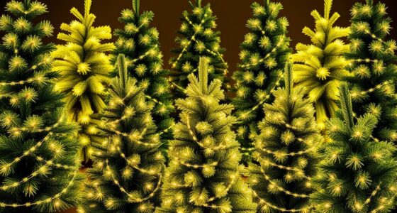 realistic pre lit christmas trees