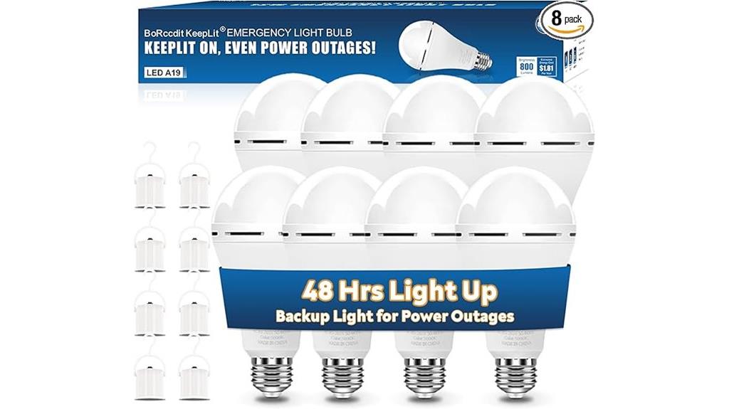 rechargeable emergency light bulbs