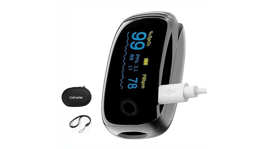 rechargeable fingertip pulse oximeter