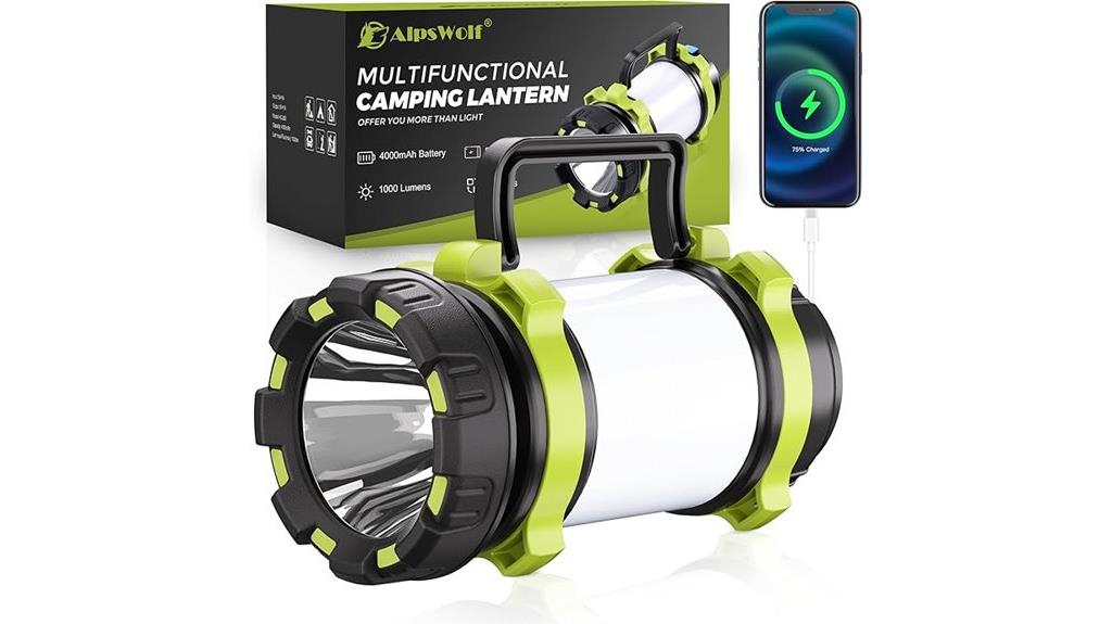 rechargeable flashlight with six modes