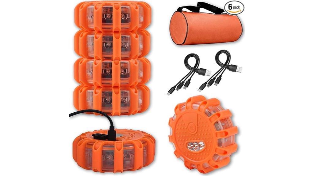 rechargeable led road flares