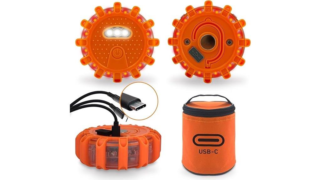 rechargeable led road flares