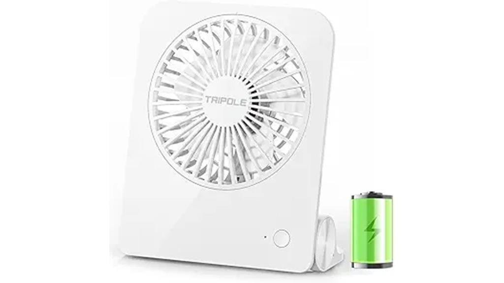 rechargeable portable desk fan