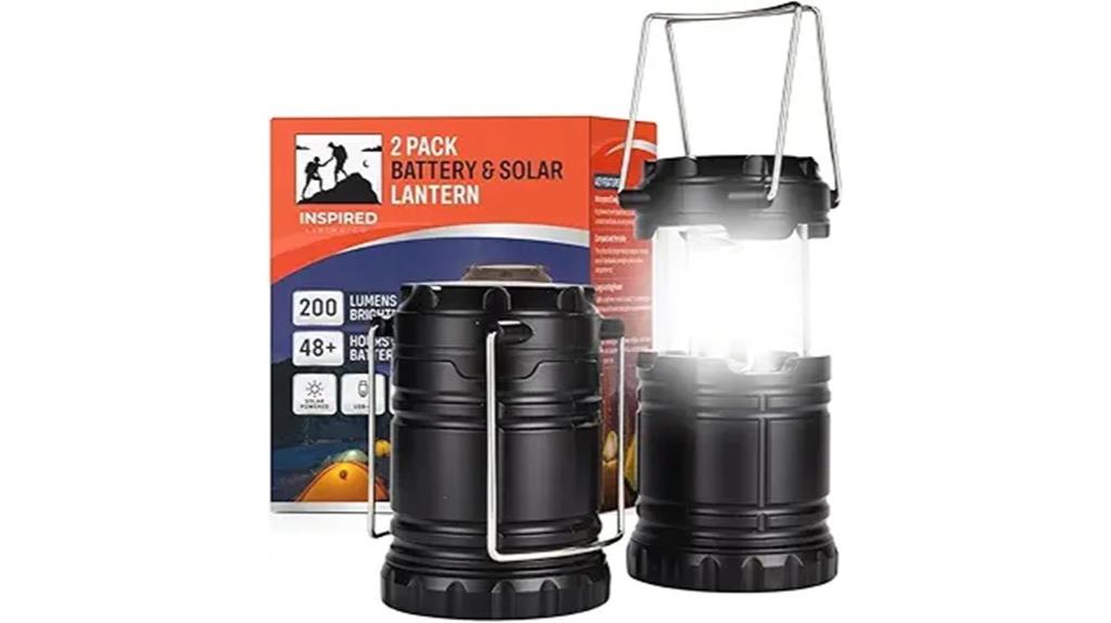 rechargeable waterproof solar lanterns