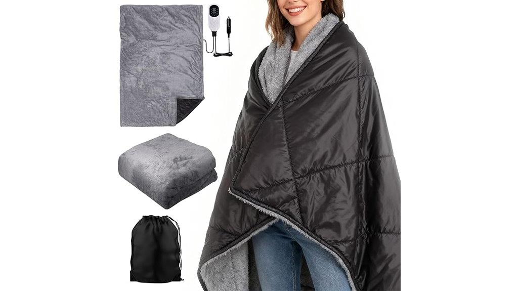 reversible heated car blanket