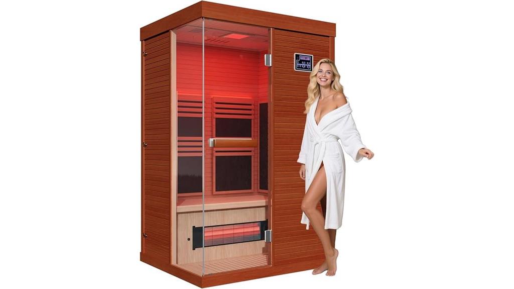 rufous two person sauna