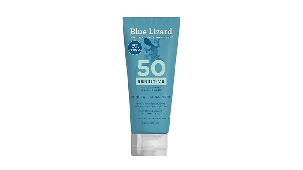 sensitive mineral sunscreen spf50