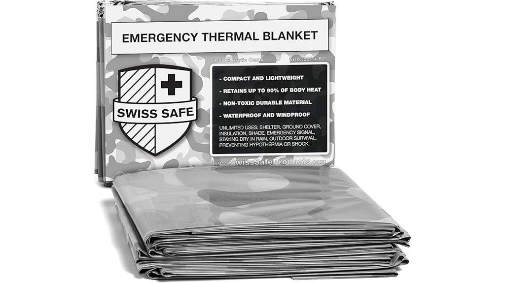 set of four emergency blankets
