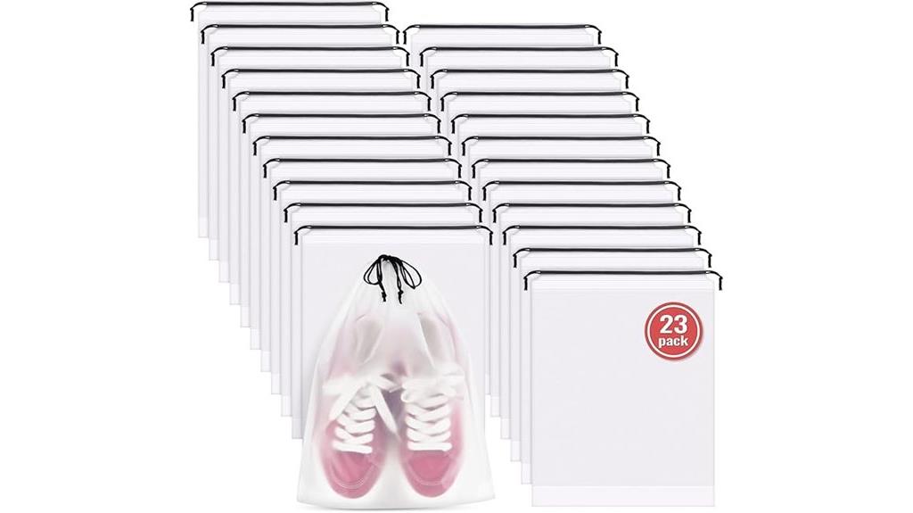 set of waterproof shoe bags