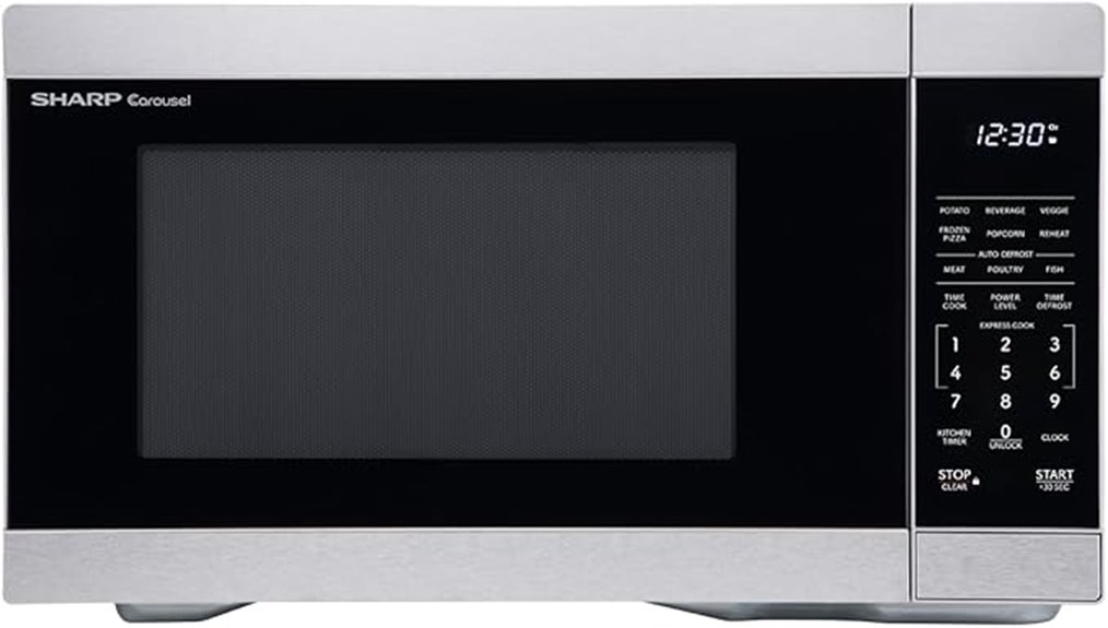 sharp 1000w countertop microwave