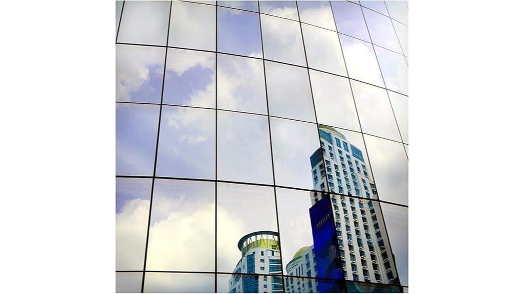 silver mirror window film