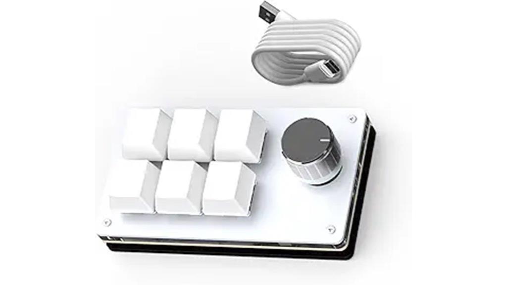 six key hot swappable keyboard