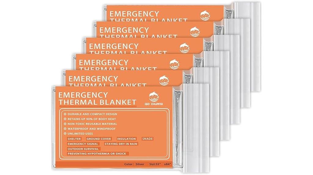 six pack thermal blankets
