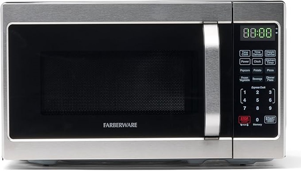 small countertop microwave oven