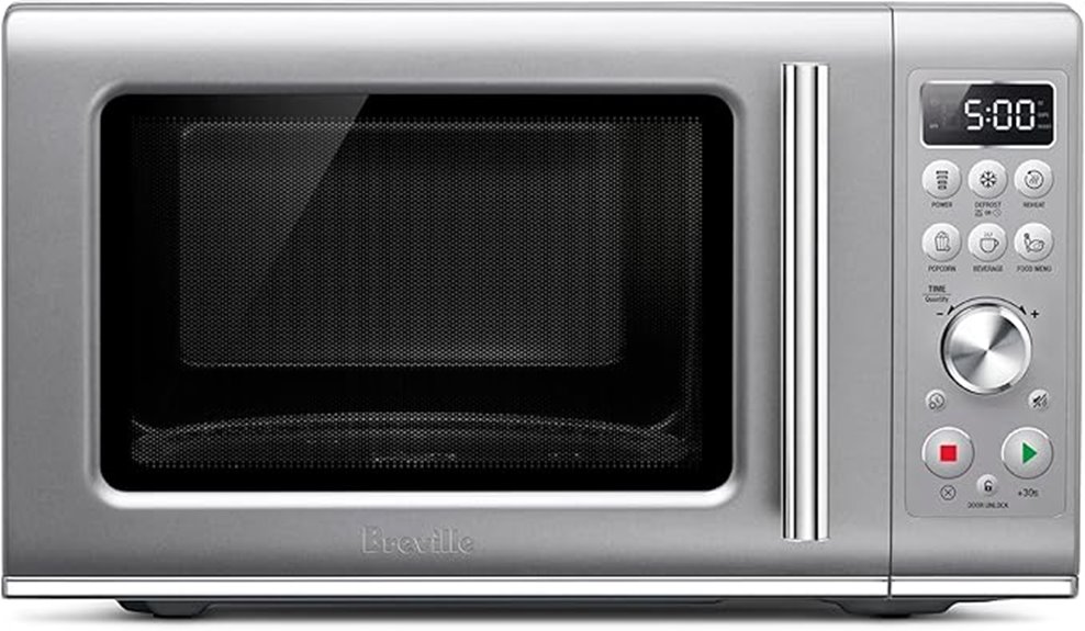 small efficient microwave oven