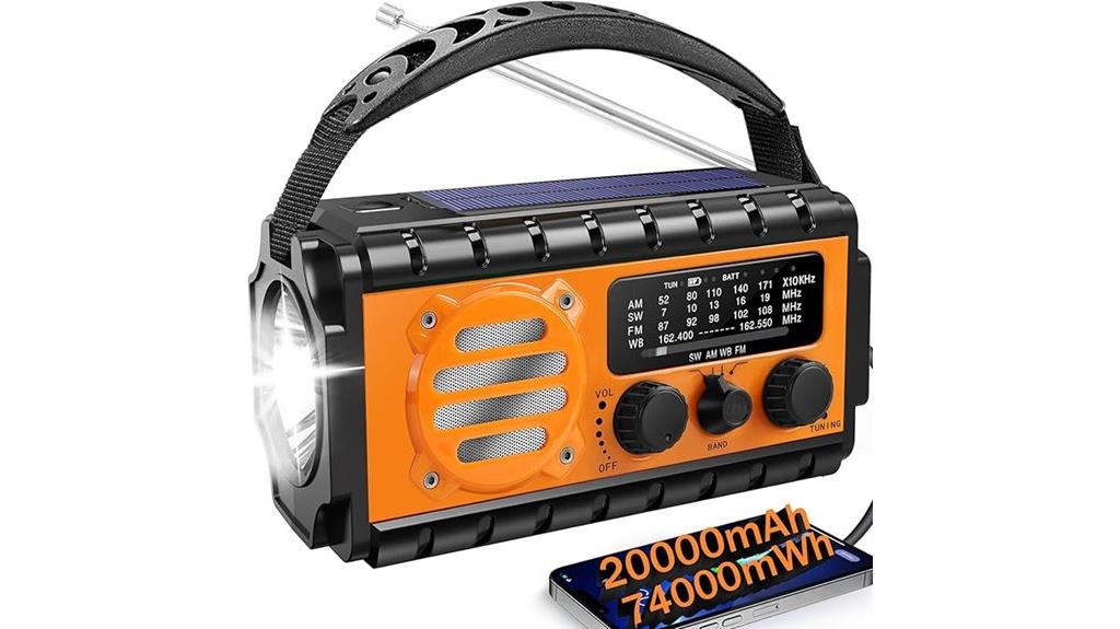 solar powered emergency radio