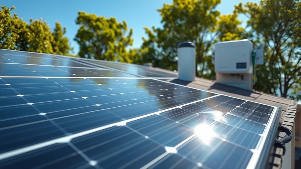 solar system grid connection