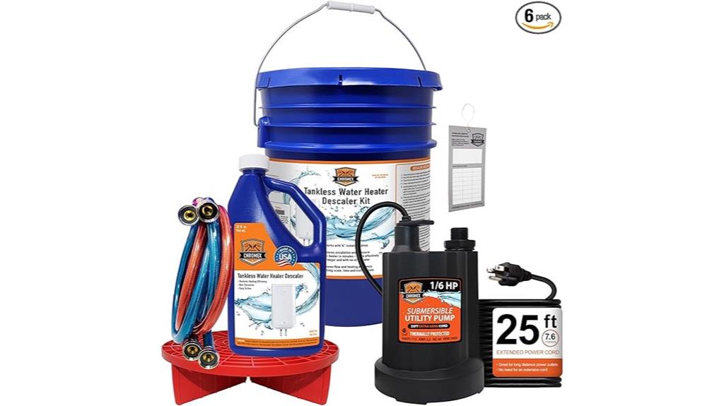 tankless heater descaling kit