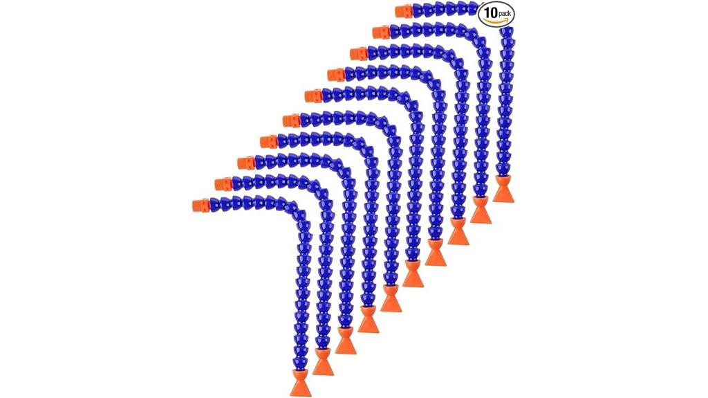 ten flat nozzle hoses