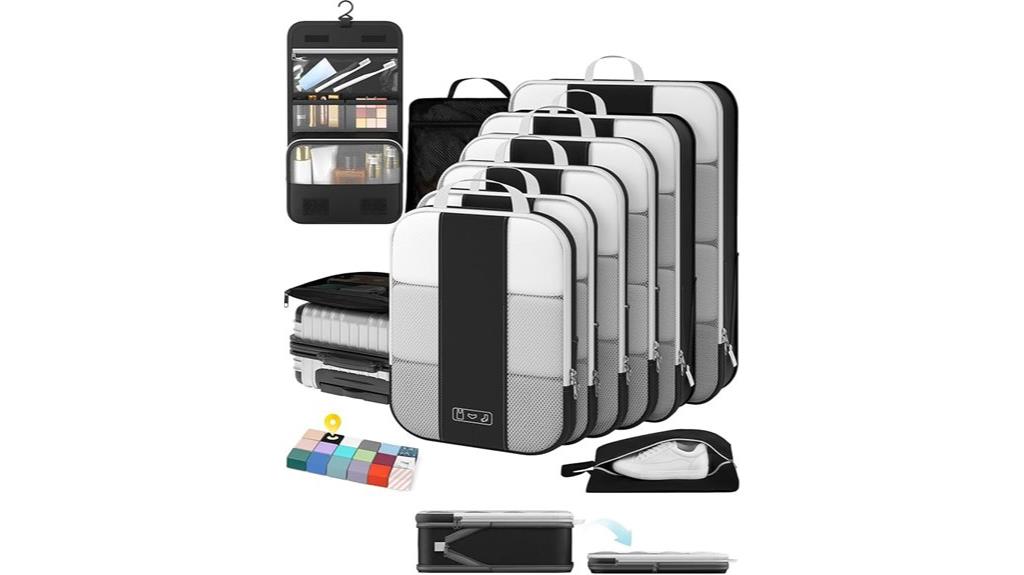 ten travel packing cubes