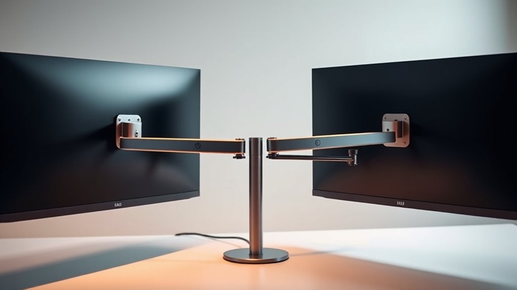 top dual monitor mounts