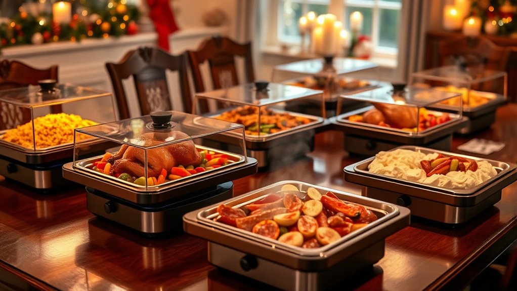 top electric warming trays