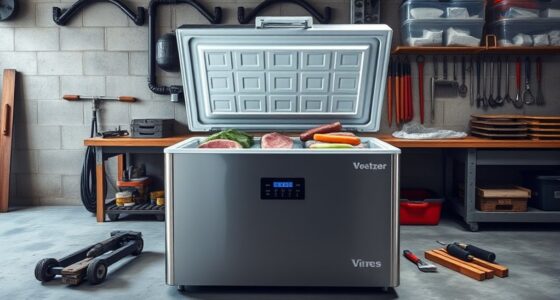 top garage chest freezers