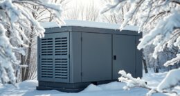 top snow resistant generator shelters