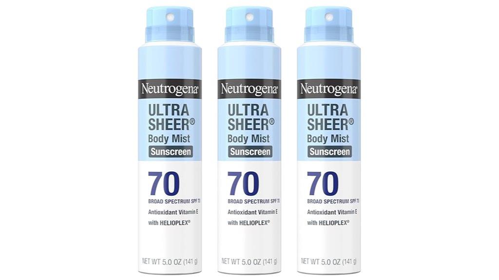 triple pack sunscreen spray