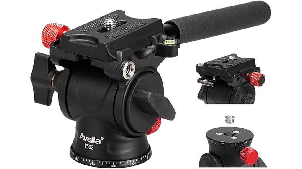 tripod fluid head with quick release