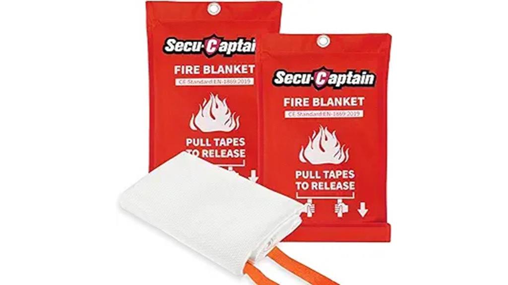 two pack fire blankets
