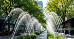 Image showcasing Urban Forestry: The Benefits of Trees in Cities - Two Green Leaves
