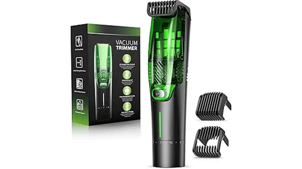vacuum beard trimmer adjustable