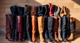 wide calf knee high boots